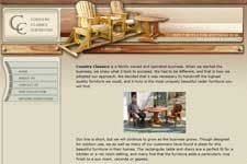 Logo for Country Classics Cedar Furniture Logo for Country Classics Cedar Furniture