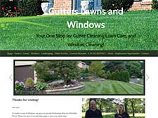 Logo for Gutters Lawns and Windows Logo for Gutters Lawns and Windows